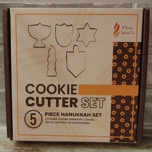 NIB 5 Pc Hanukkah Cookie Cutter Set